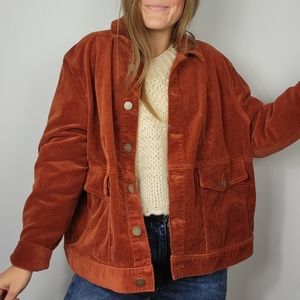 Ana burnt orange corduroy jacket